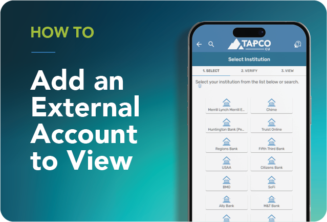 Add External Account to View