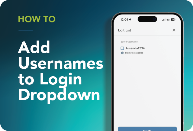 Add Usernames to Login Dropdown