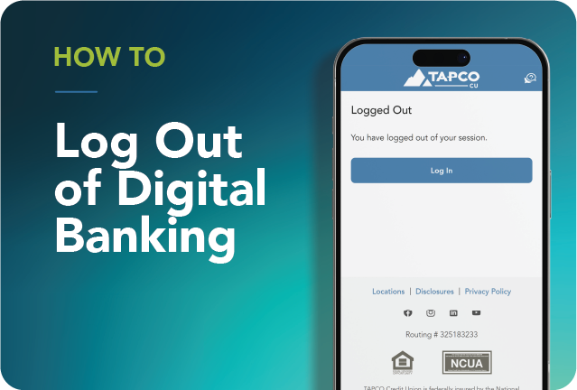 Log Out of Digital Banking