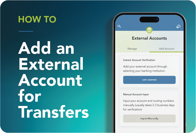 Add an External Account for Transfers